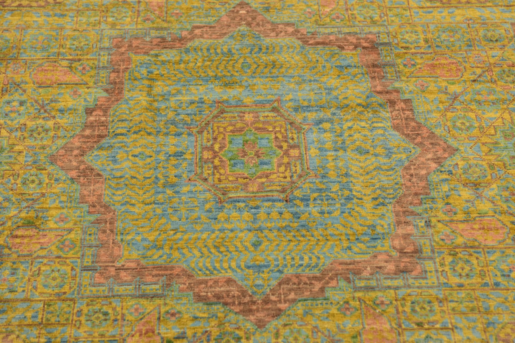 175cm x 250cm Hand Knotted Mamluk Ziegler Oriental Rug