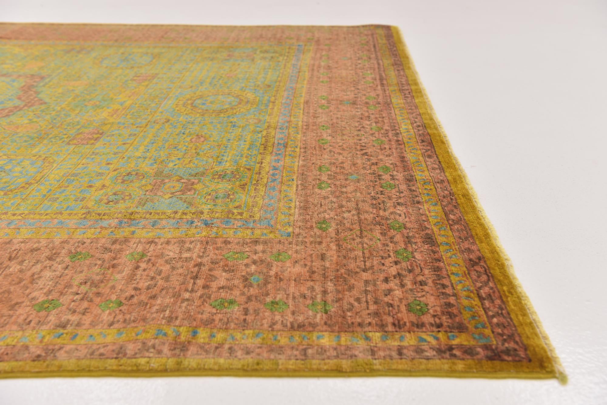 175cm x 250cm Hand Knotted Mamluk Ziegler Oriental Rug