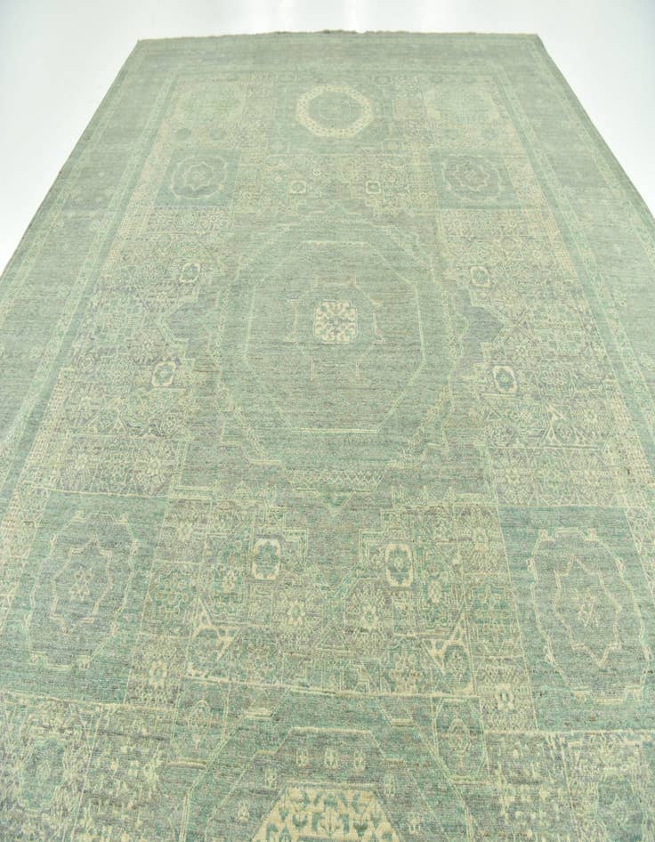 Detail image of 8' 10 x 12'  Hand Knotted Mamluk Ziegler Rug