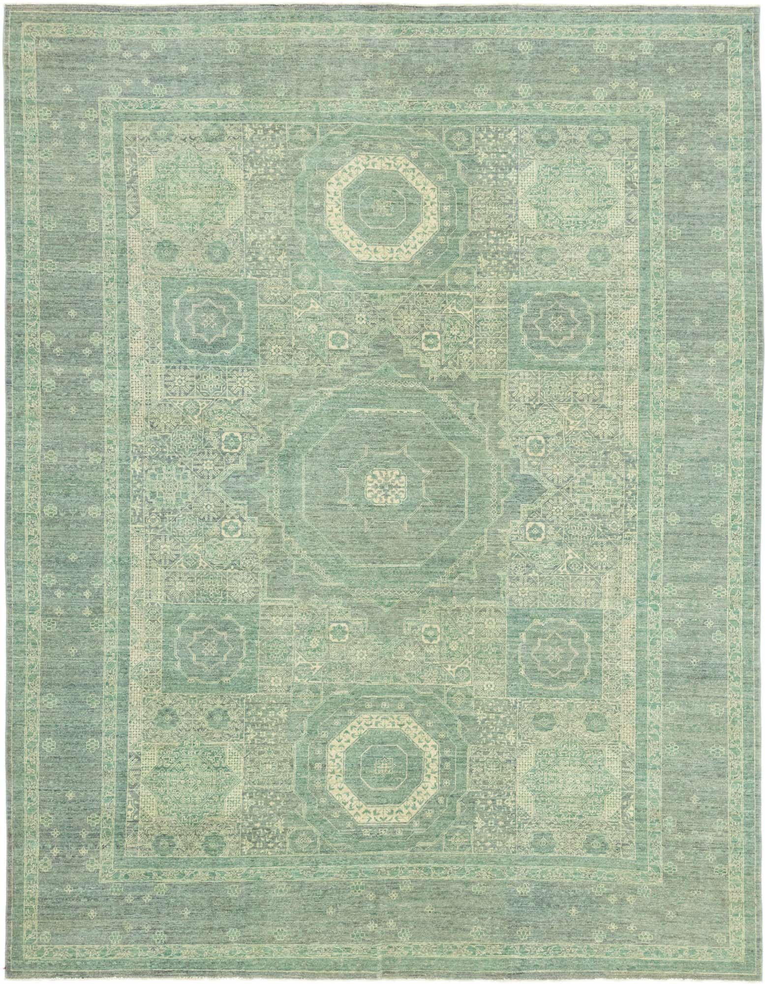 8' 10 x 12' Hand Knotted Mamluk Ziegler Rug