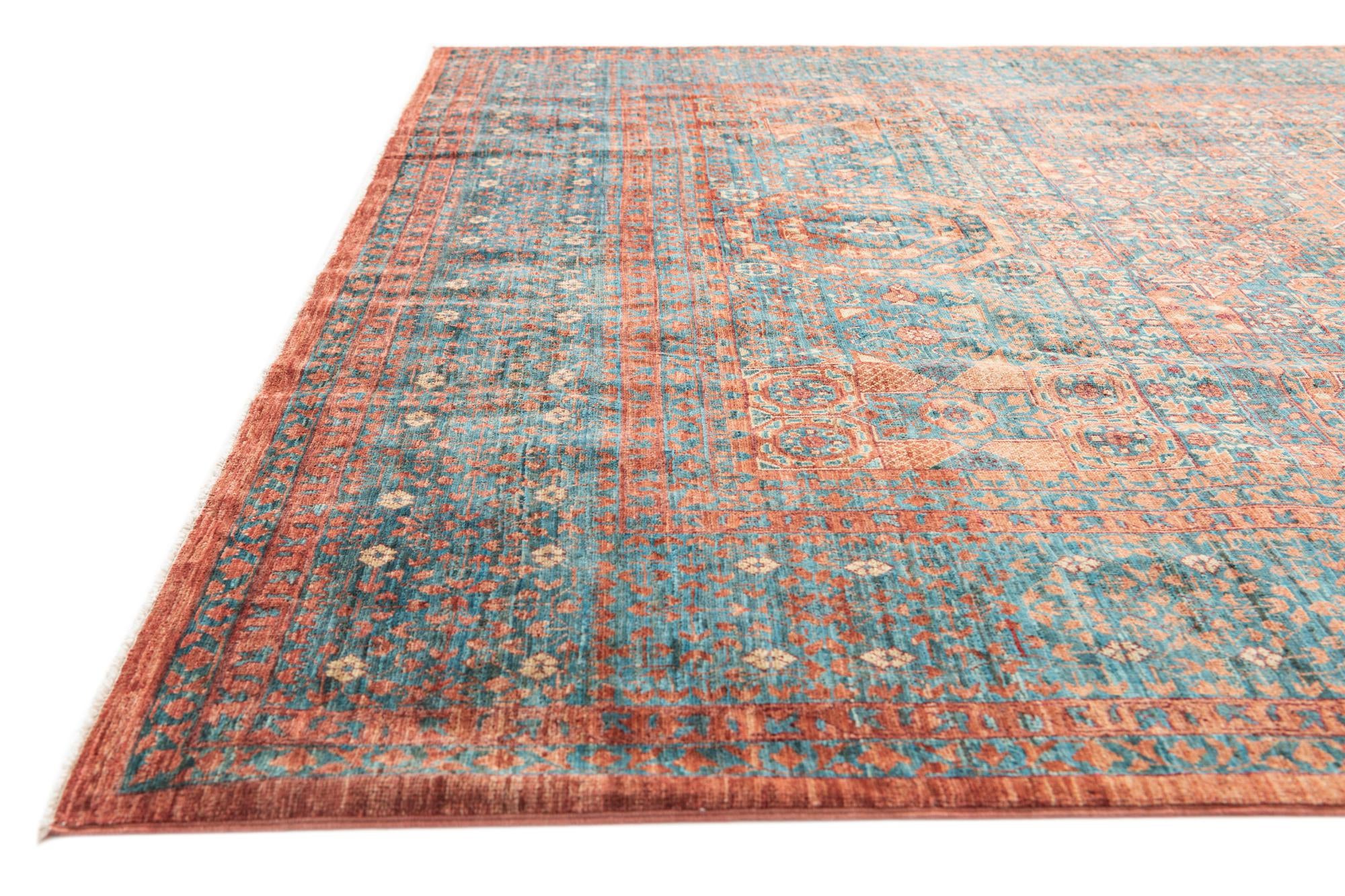 7' x 9' 7 Hand Knotted Mamluk Ziegler Oriental Rug