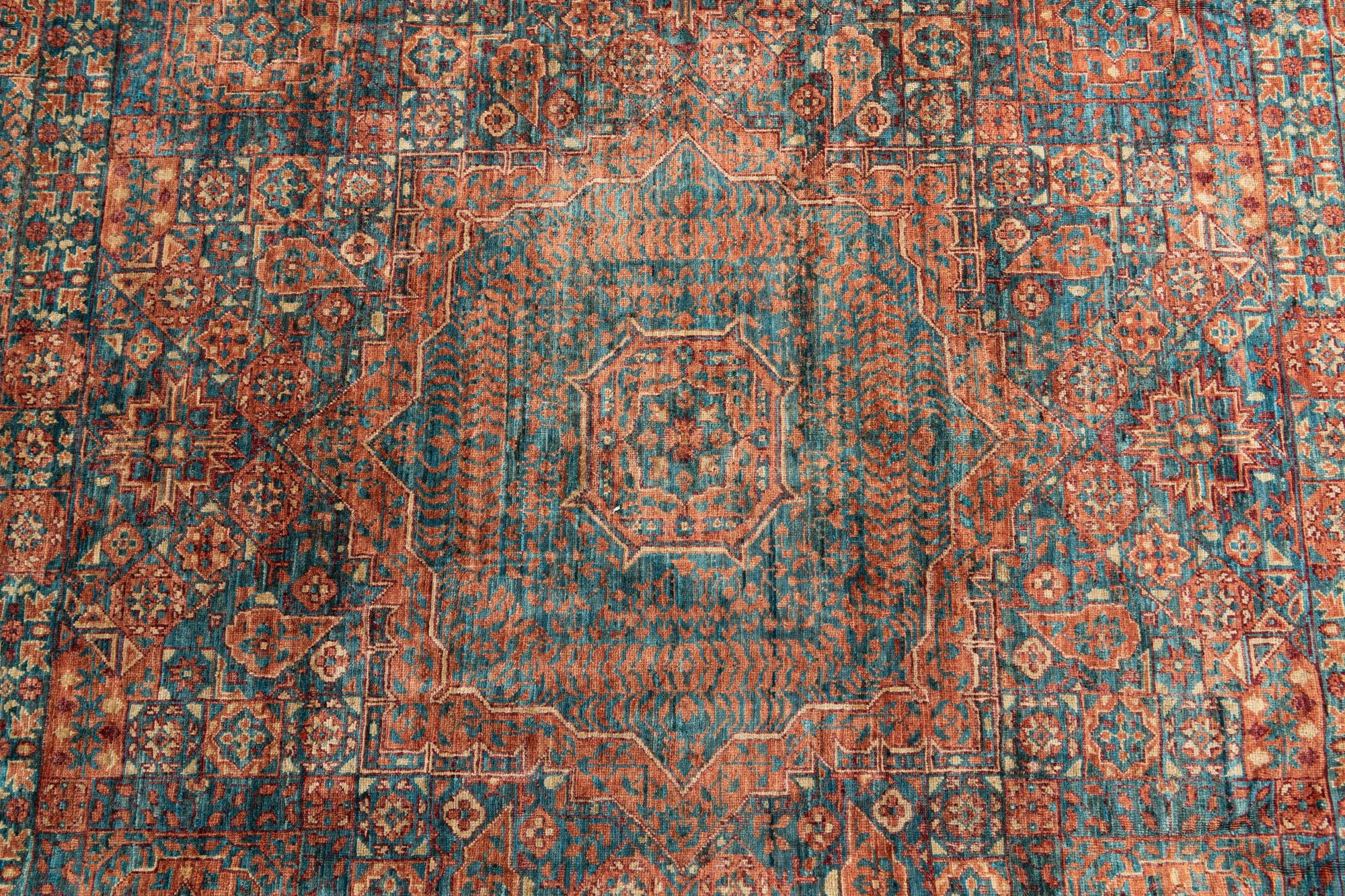 7' x 9' 7 Hand Knotted Mamluk Ziegler Oriental Rug