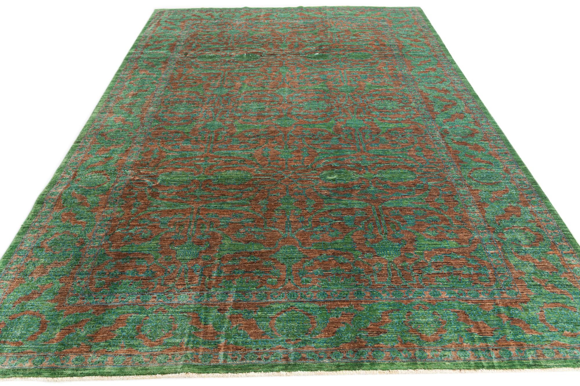 6' 8 x 9' 8 Hand Knotted Mamluk Ziegler Oriental Rug