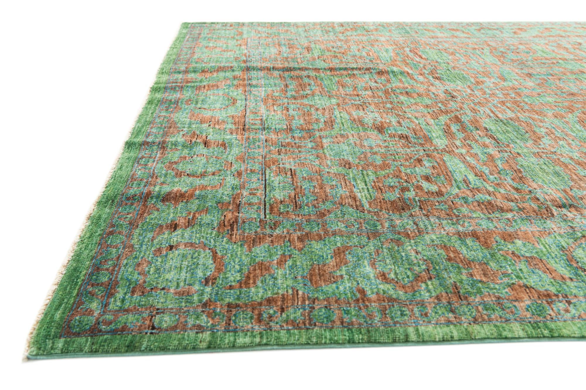 6' 8 x 9' 8 Hand Knotted Mamluk Ziegler Oriental Rug