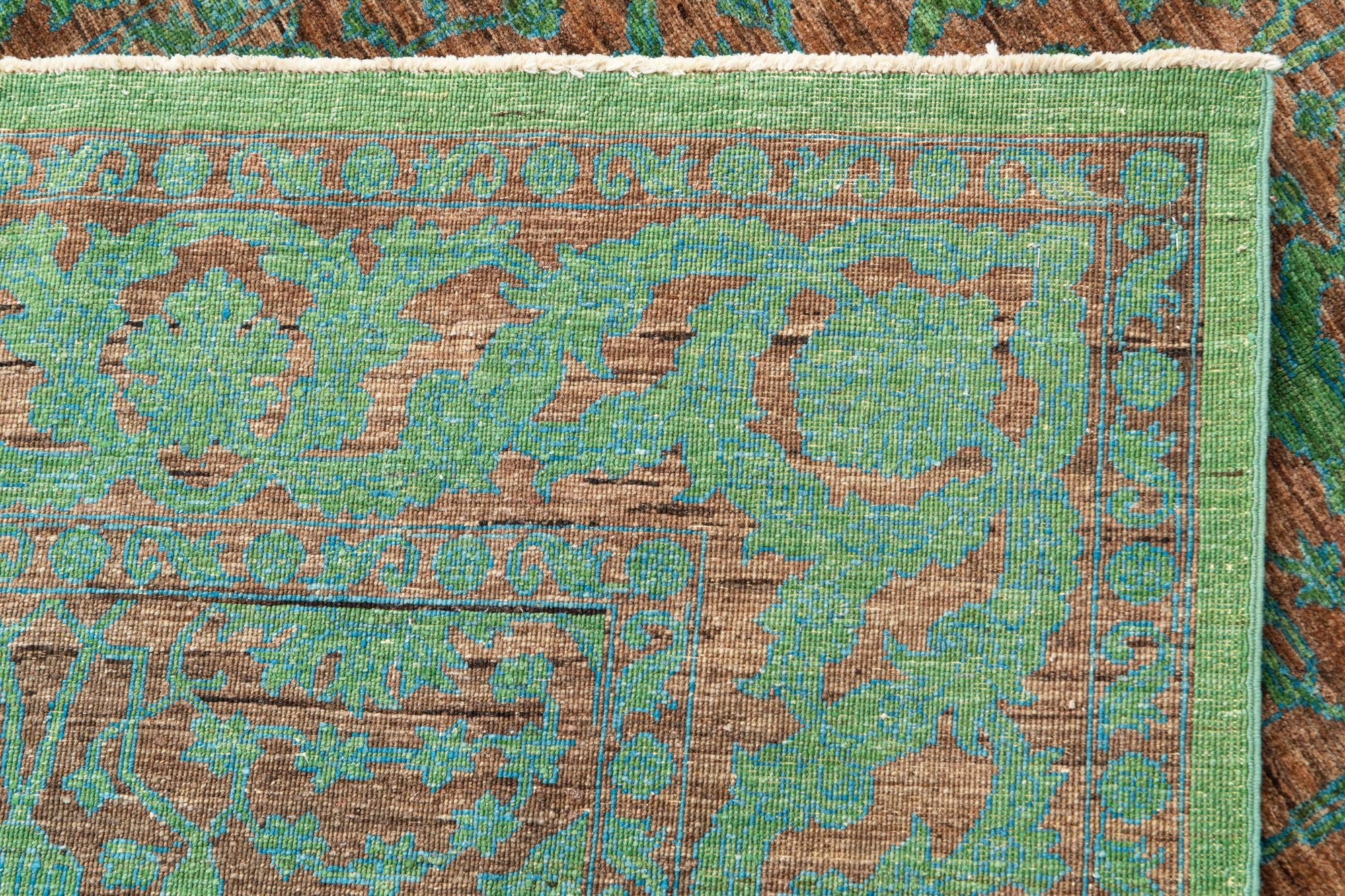 6' 8 x 9' 8 Hand Knotted Mamluk Ziegler Oriental Rug