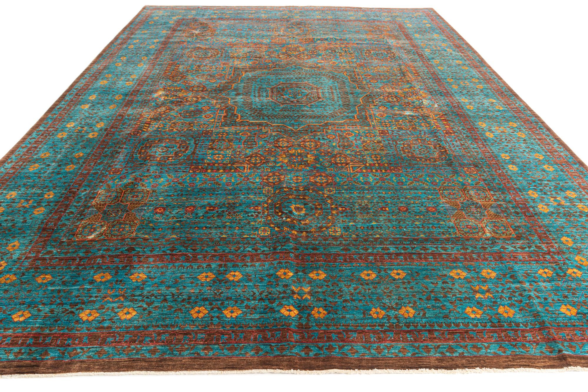 9' 10 x 13' 6 Hand Knotted Mamluk Ziegler Oriental Rug