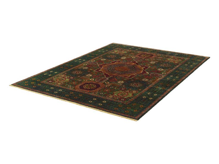 Detail image of 5' 10 x 7' 10 Hand Knotted Mamluk Ziegler Rug