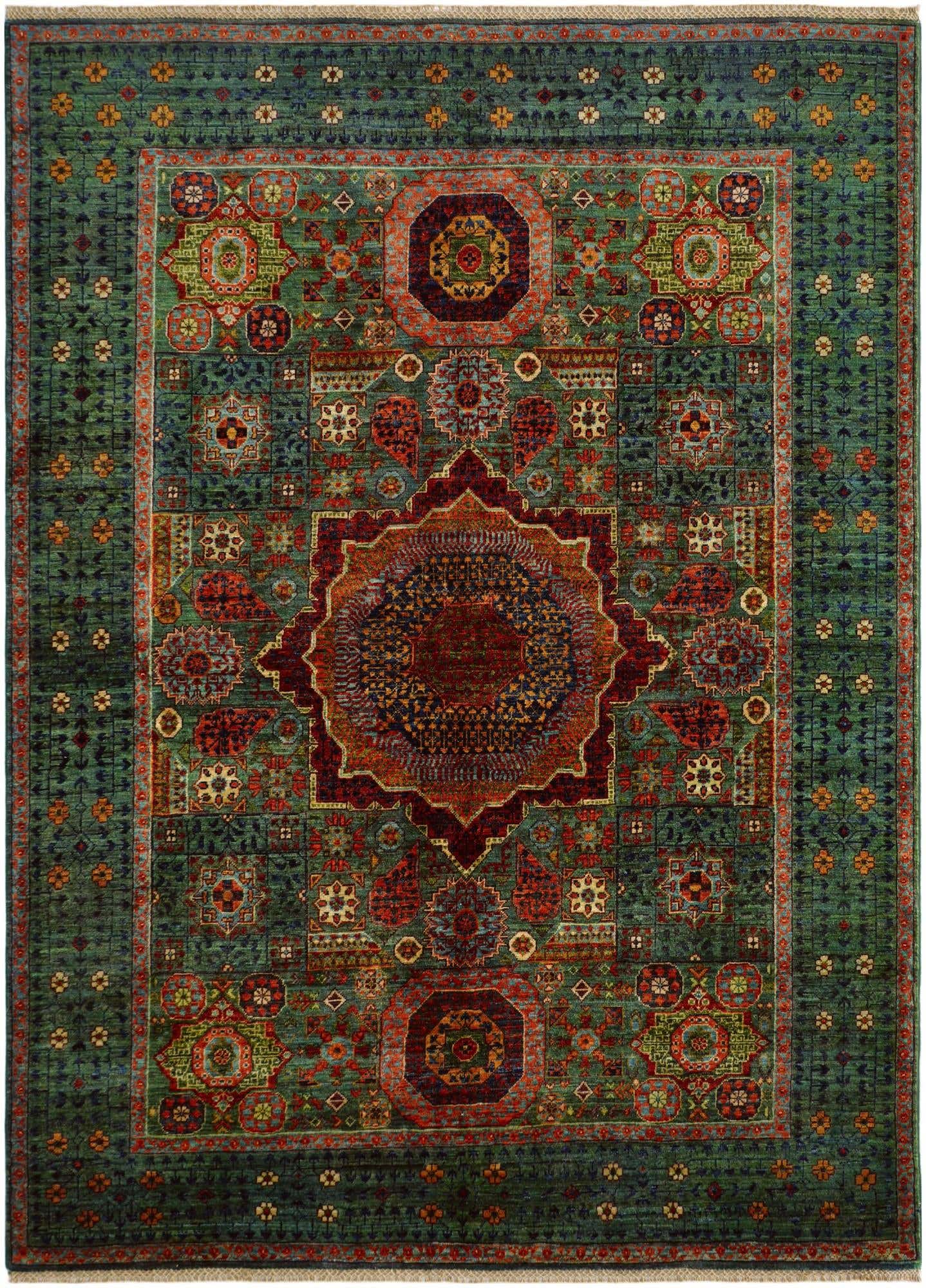 5' 10 x 7' 10 Hand Knotted Mamluk Ziegler Rug