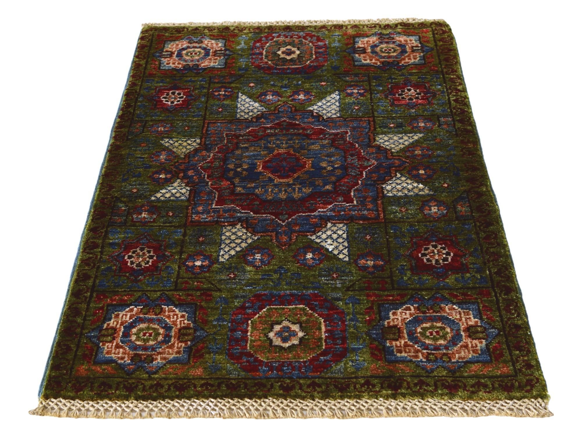 2' x 3' 1 Hand Knotted Mamluk Ziegler Rug