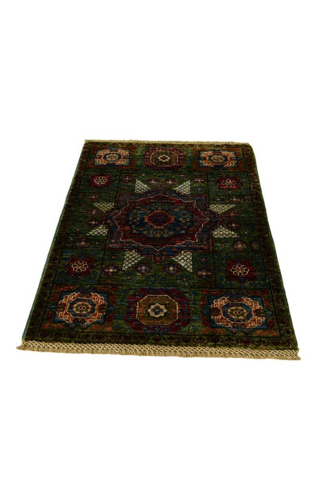 2' x 3' 1 Hand Knotted Mamluk Ziegler Rug