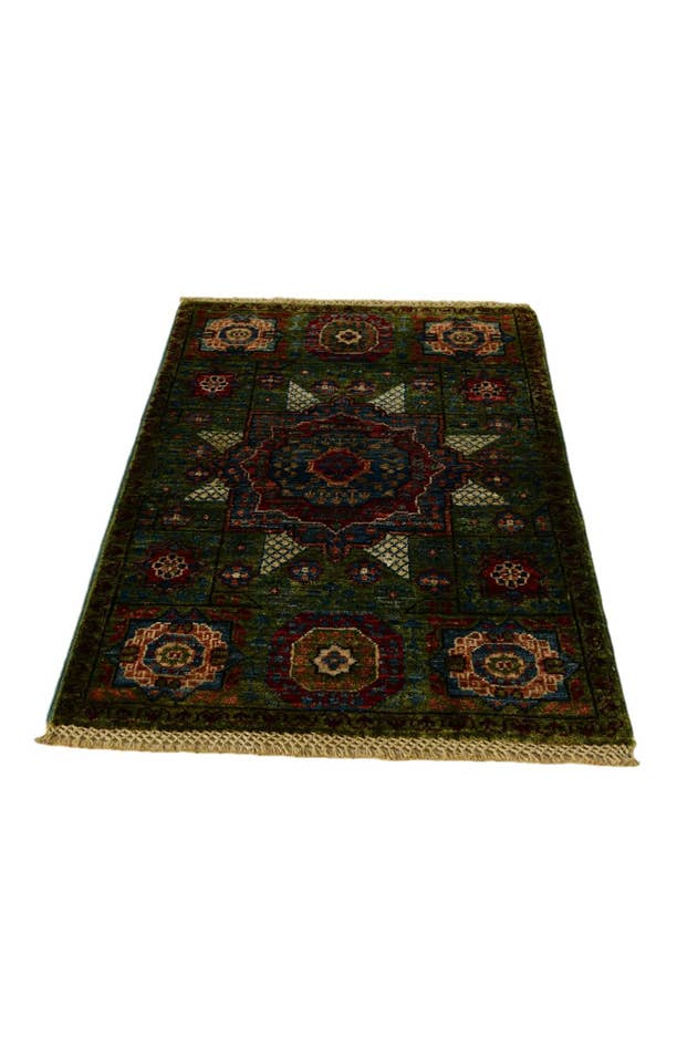 Detail image of 2' x 3' 1 Hand Knotted Mamluk Ziegler Rug