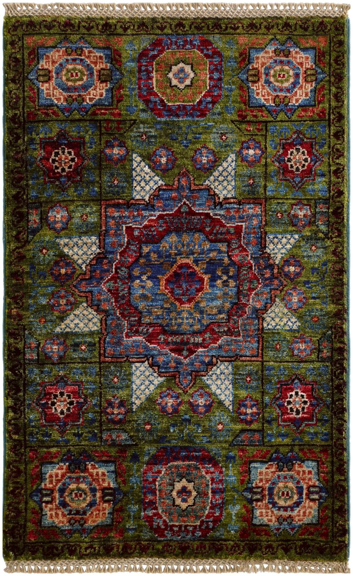 2' x 3' 1 Hand Knotted Mamluk Ziegler Rug