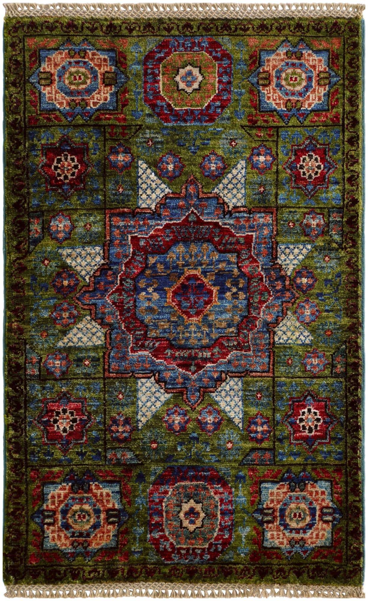2' x 3' 1 Hand Knotted Mamluk Ziegler Rug