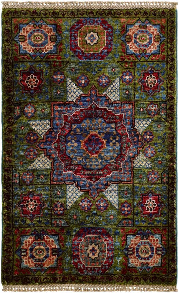 2' x 3' 1 Hand Knotted Mamluk Ziegler Rug