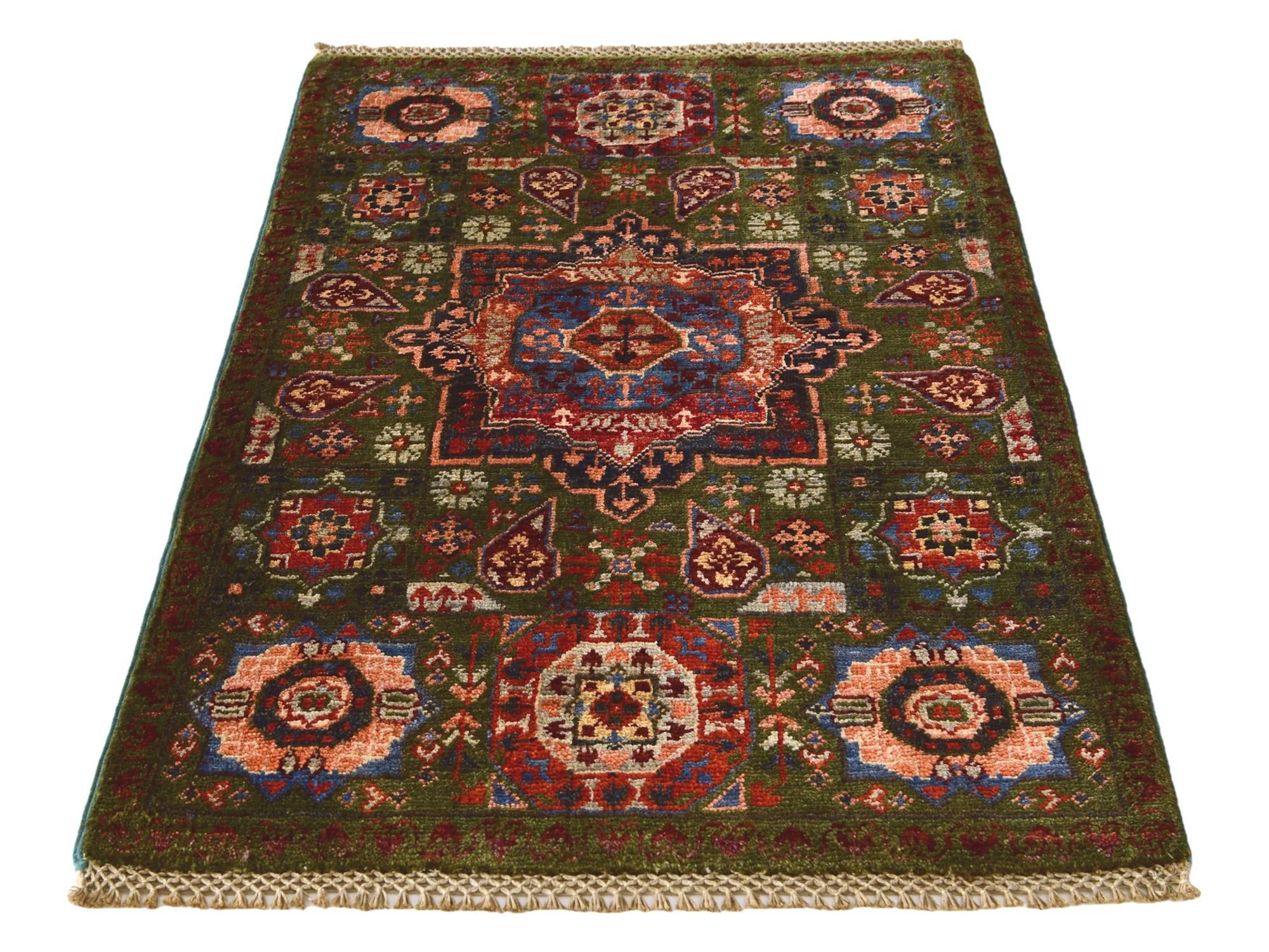 2' 1 x 3' 2 Hand Knotted Mamluk Ziegler Rug