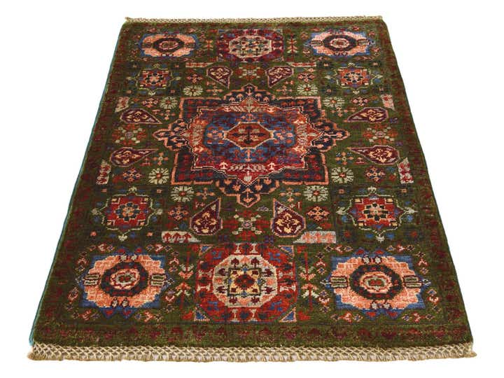 2' 1 x 3' 2 Hand Knotted Mamluk Ziegler Rug