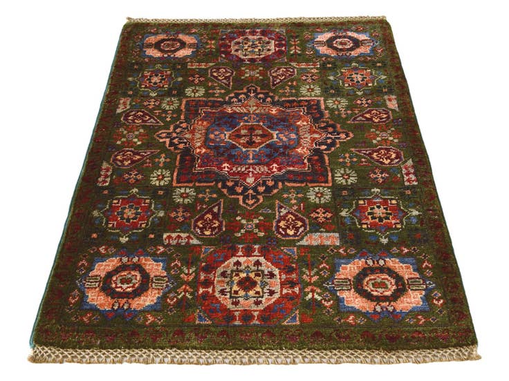 Detail image of 2' 1 x 3' 2 Hand Knotted Mamluk Ziegler Rug