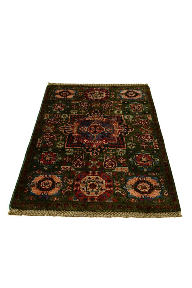Detail image of 2' 1 x 3' 2 Hand Knotted Mamluk Ziegler Rug