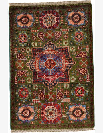 2' 1 x 3' 2 Hand Knotted Mamluk Ziegler Rug