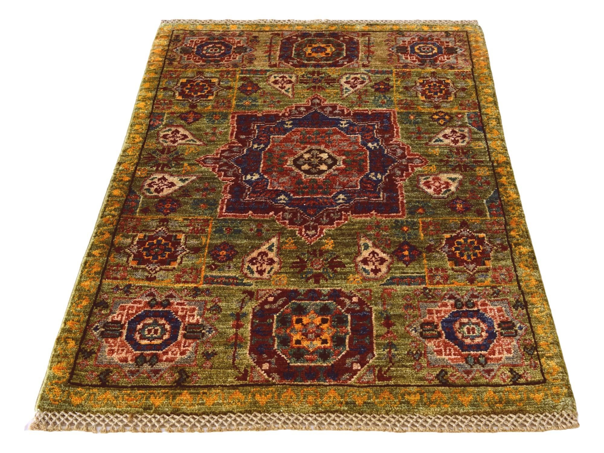 2' 1 x 3' 2 Hand Knotted Mamluk Ziegler Rug