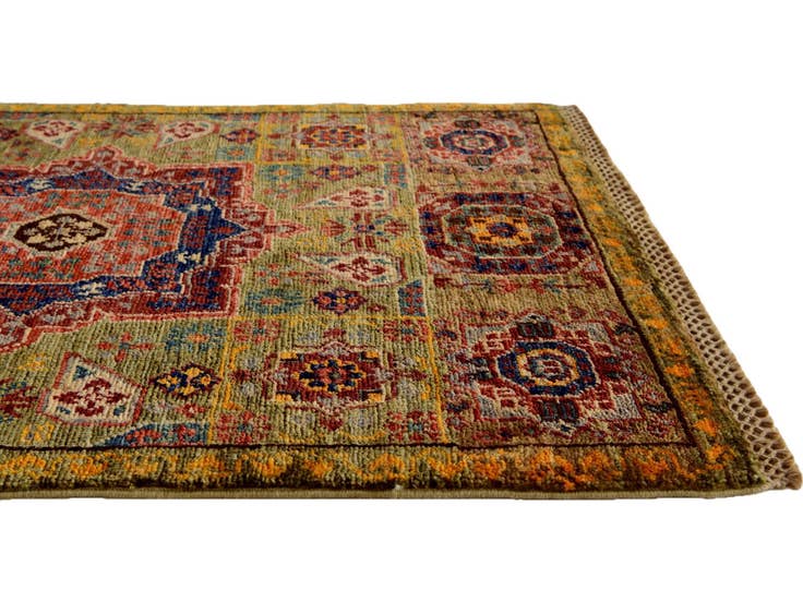 Detail image of 2' 1 x 3' 2 Hand Knotted Mamluk Ziegler Rug