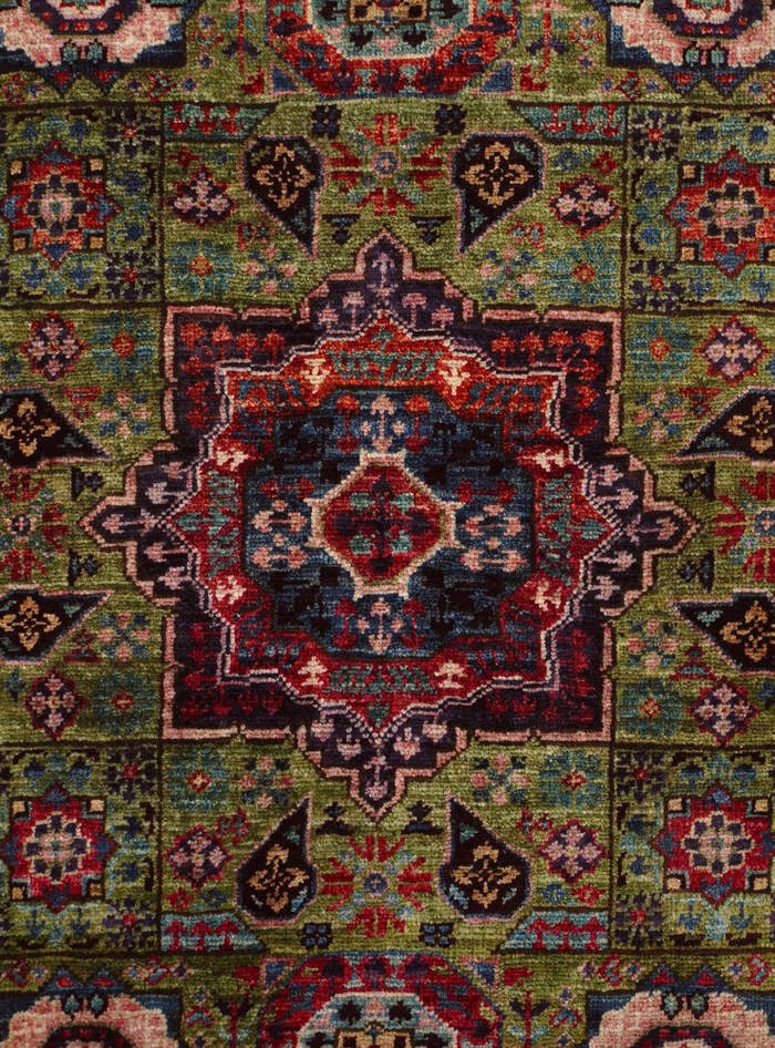 Detail image of 2' x 2' 11 Hand Knotted Mamluk Ziegler Rug
