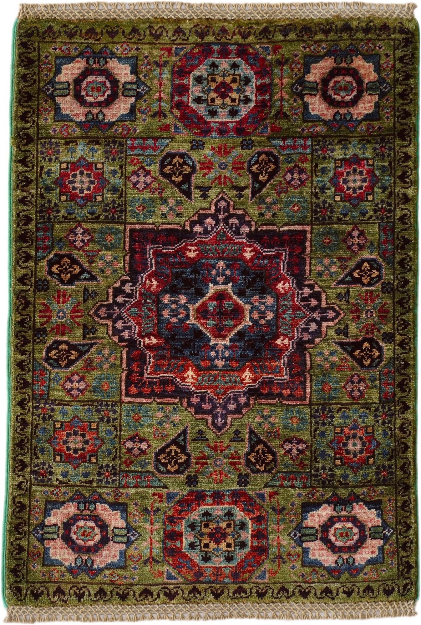 2' x 2' 11 Hand Knotted Mamluk Ziegler Rug