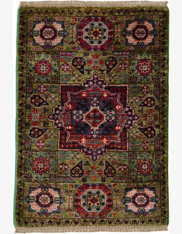 2' x 2' 11 Hand Knotted Mamluk Ziegler Rug