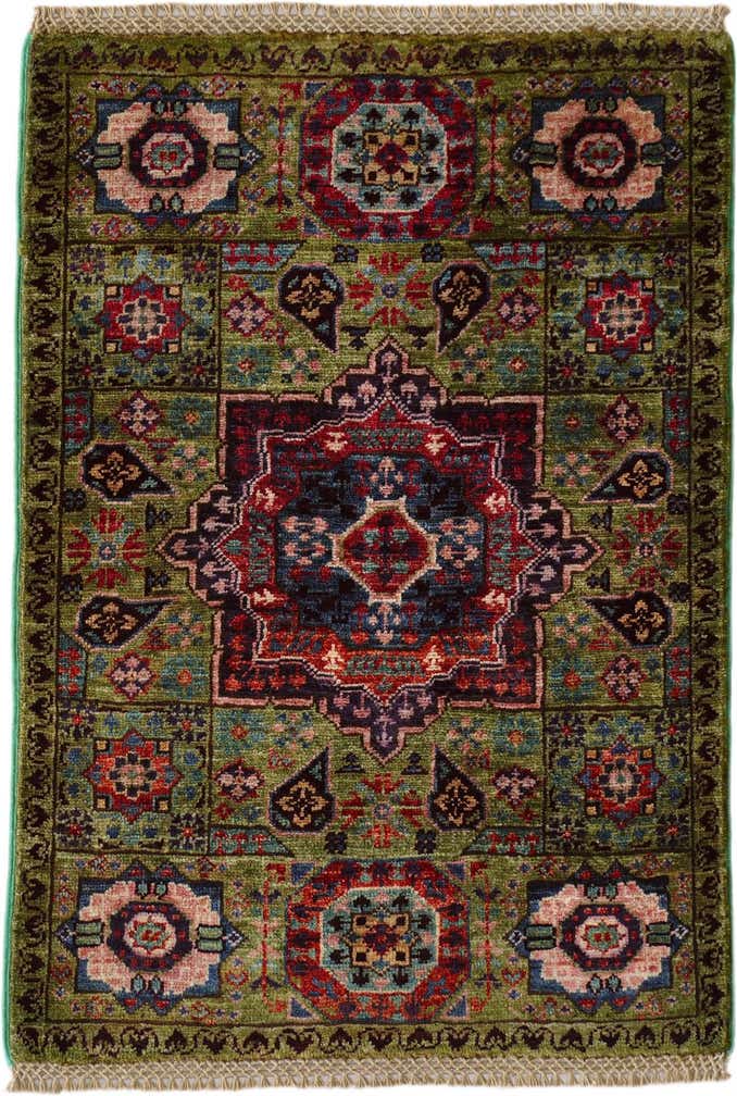 2' x 2' 11 Hand Knotted Mamluk Ziegler Rug