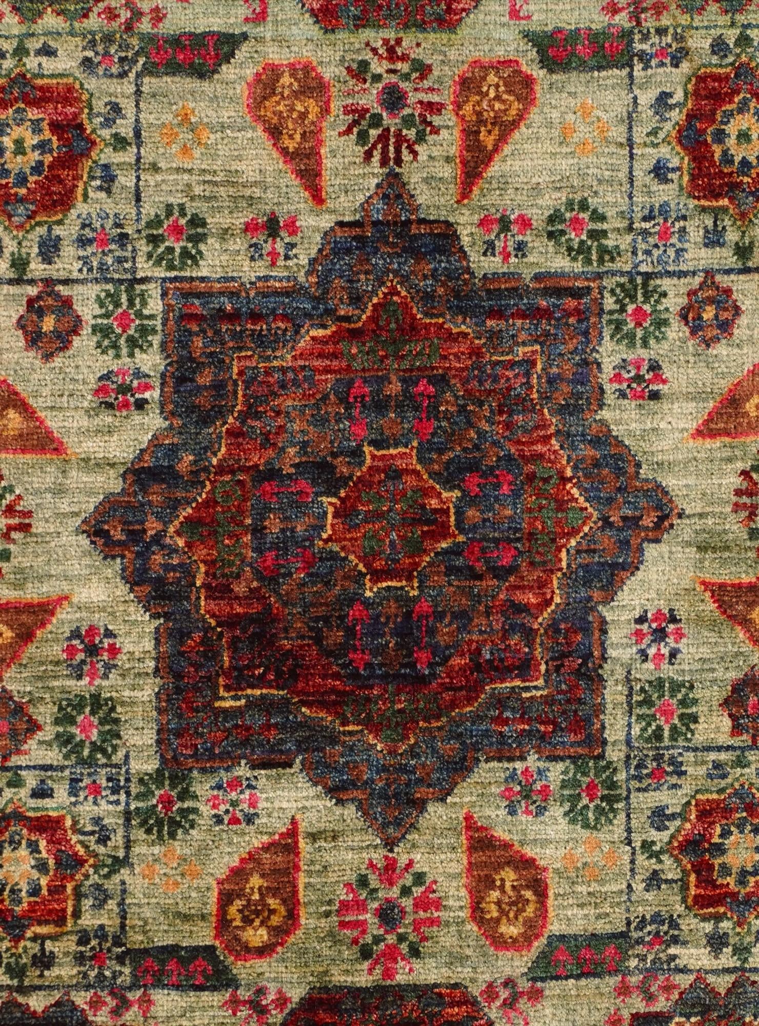 2' x 3' Hand Knotted Mamluk Ziegler Rug
