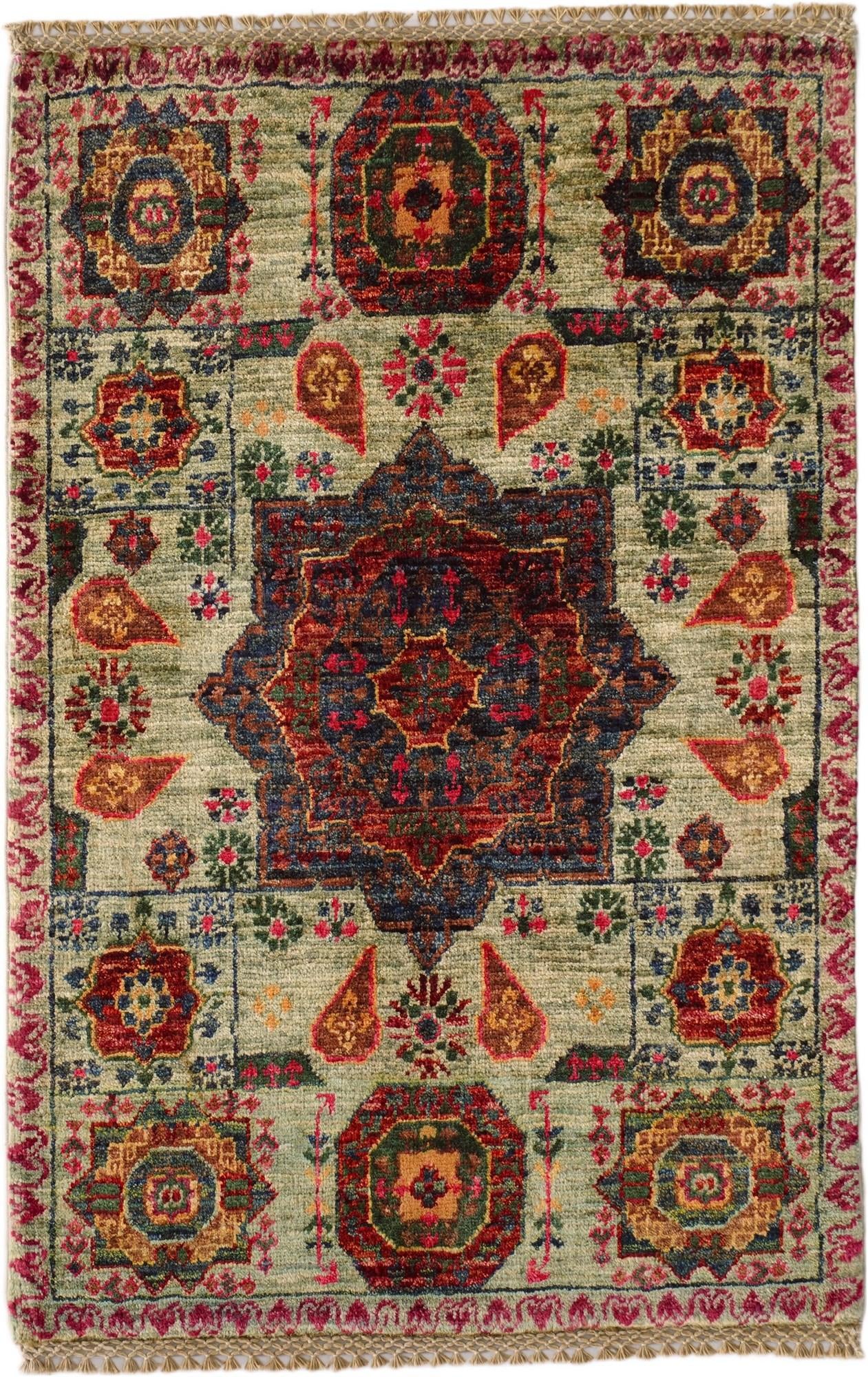 2' x 3' Hand Knotted Mamluk Ziegler Rug