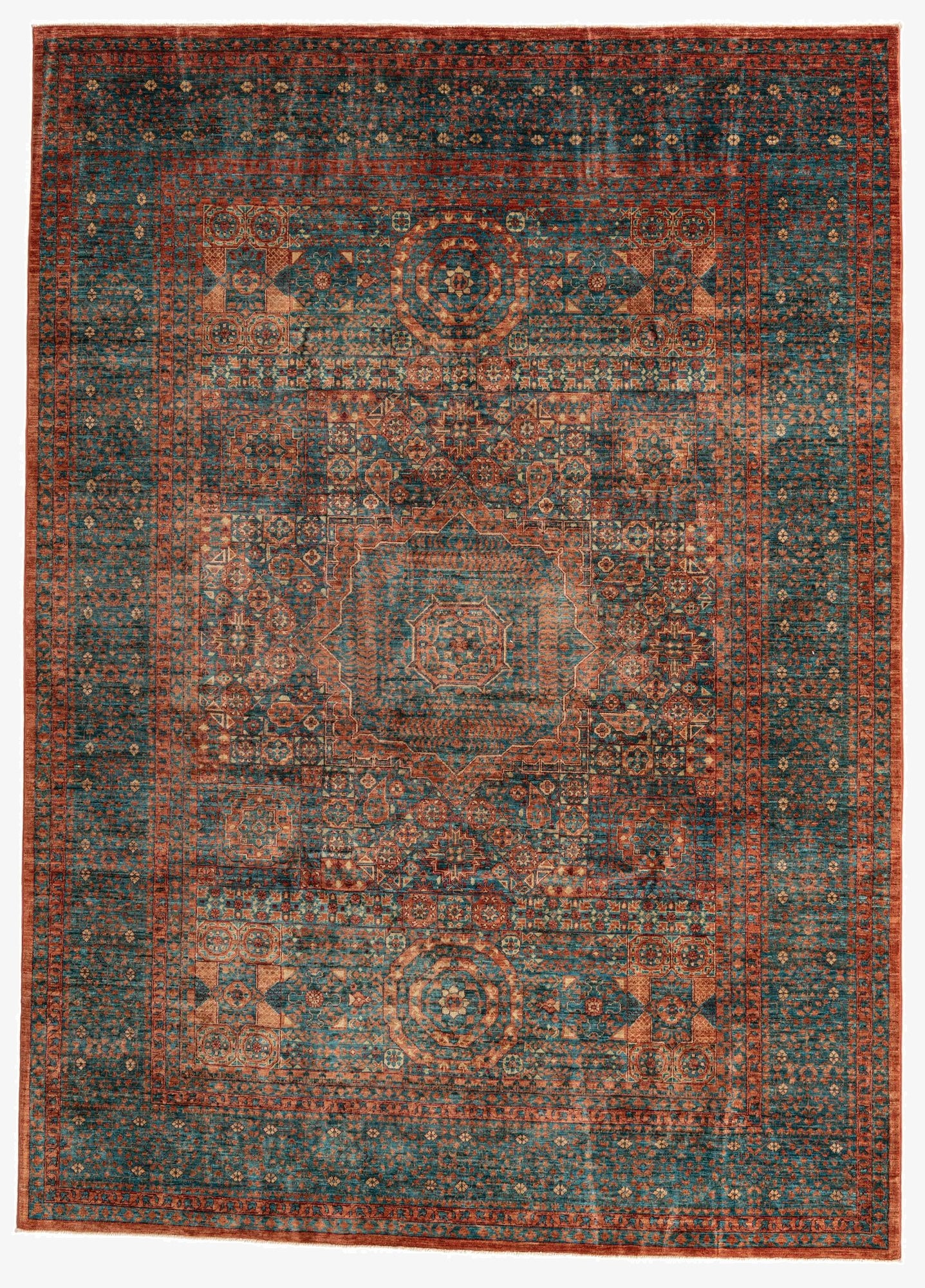 7' x 9' 7  Hand Knotted Mamluk Ziegler Oriental Rug