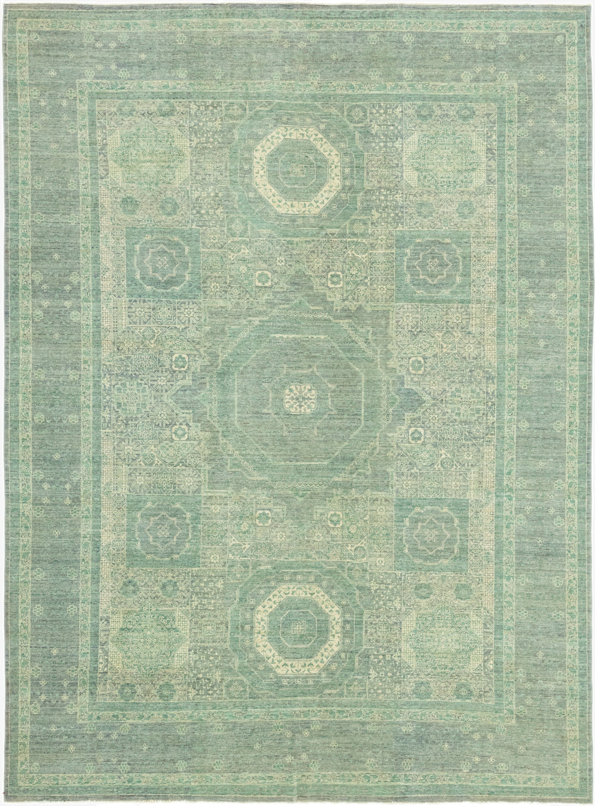 8' 10 x 12'  Hand Knotted Mamluk Ziegler Rug