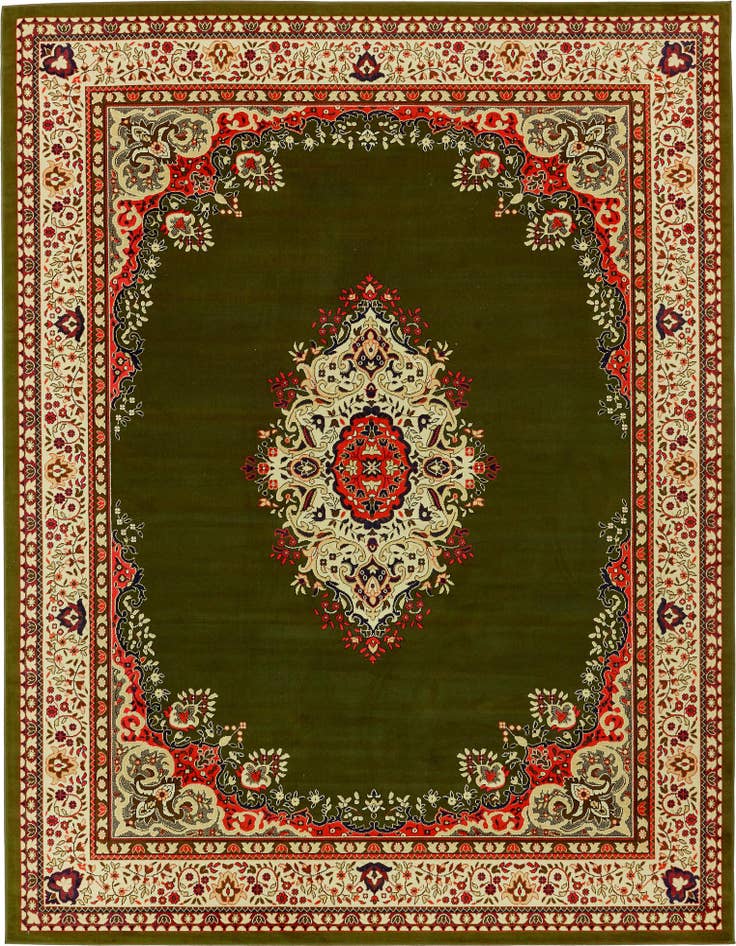 Detail image of 10' x 13' Mashad Design Rug