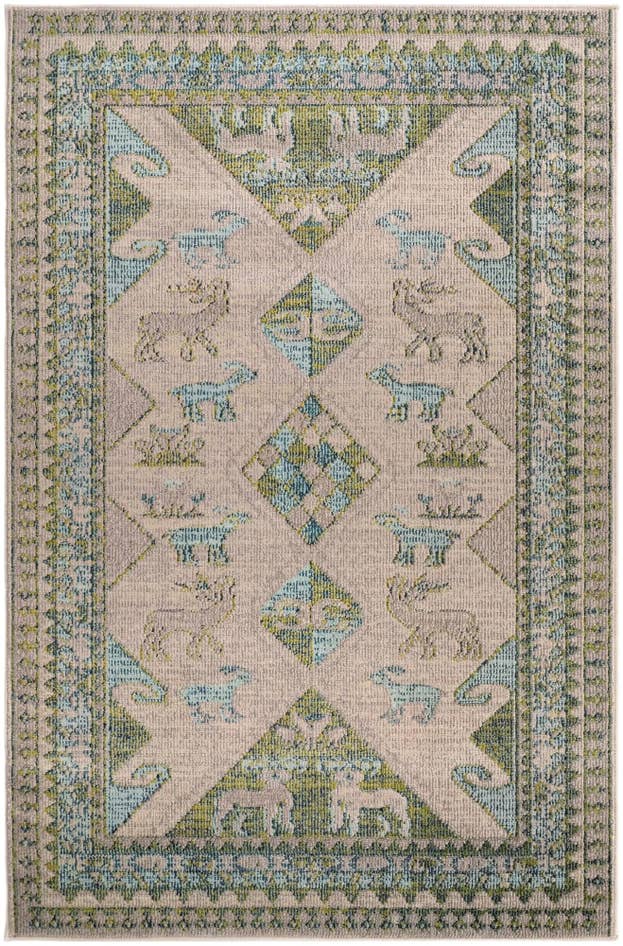 Detail image of 4' x 6' Washable Mesa Rug