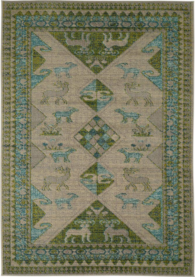 Detail image of 5' x 7' Washable Mesa Rug