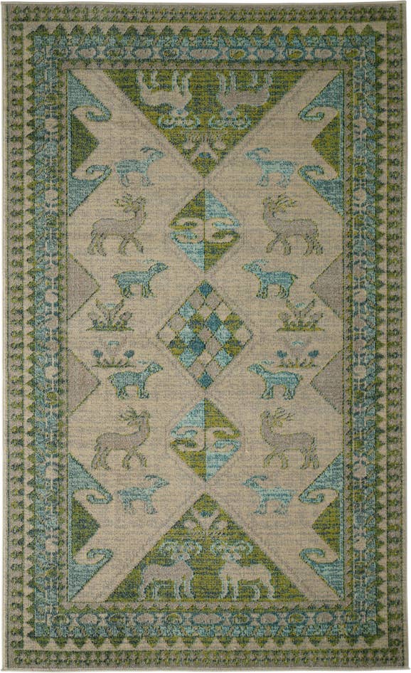 Detail image of 5' x 8' Washable Mesa Rug
