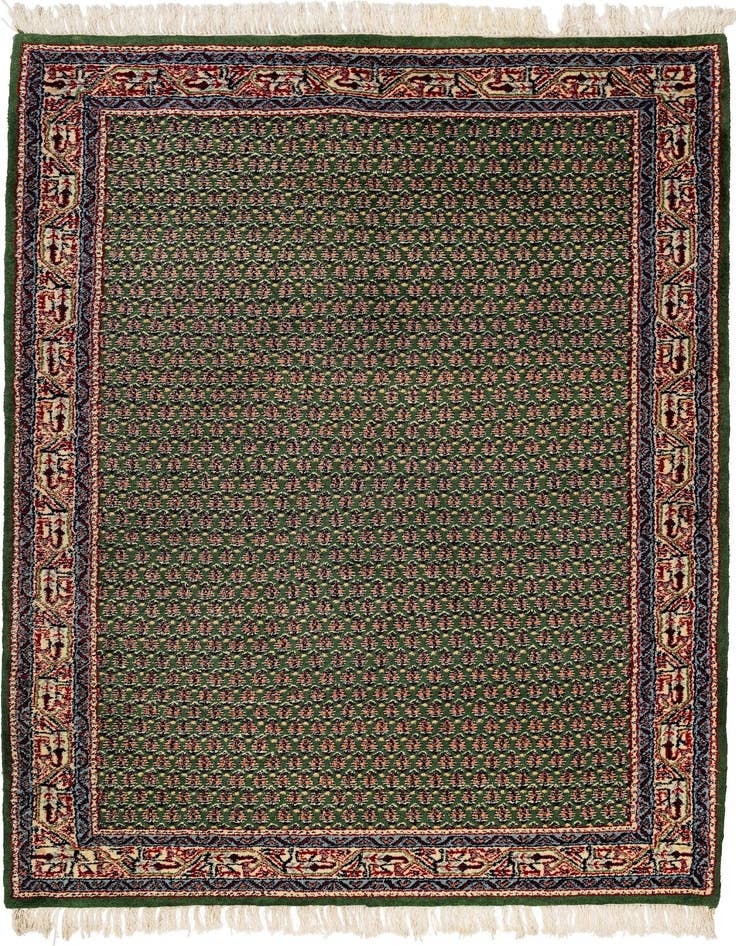 Detail image of 4' 4 x 6' 5 Hand Knotted Mir Wool Rug