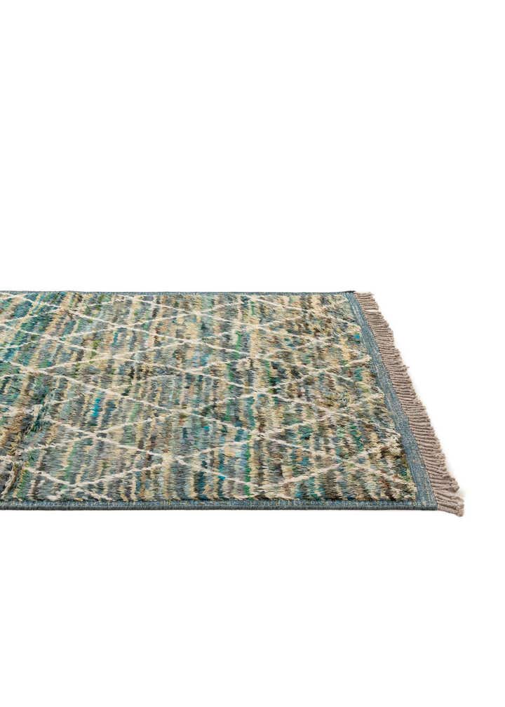 5' 1 x 6' 10 Hand Knotted Moroccan Wool Rug