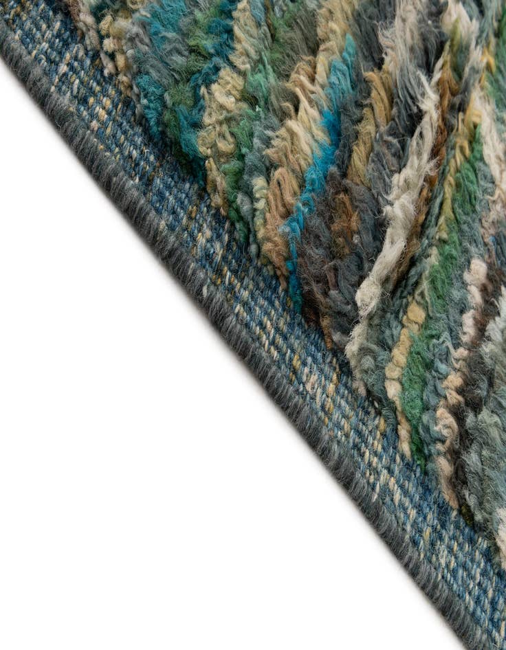 Detail image of 5' 1 x 6' 10 Hand Knotted Moroccan Wool Rug