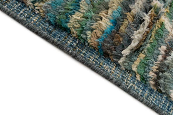 Detail image of 5' 1 x 6' 10 Hand Knotted Moroccan Wool Rug