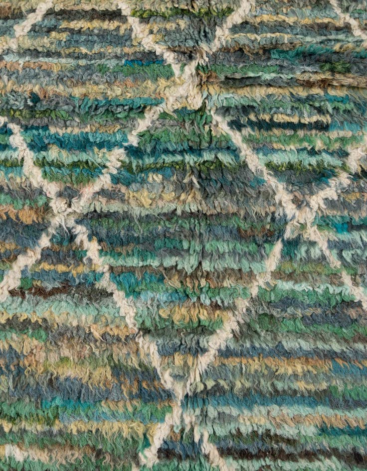 Detail image of 5' 1 x 6' 10  Hand Knotted Moroccan Wool Rug