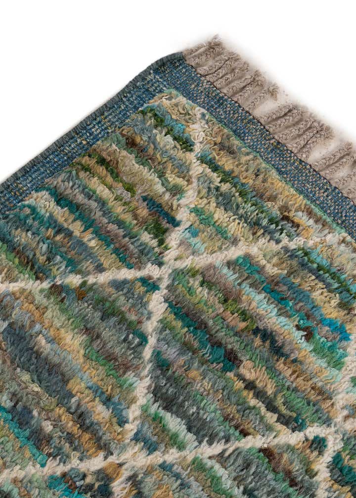 5' 1 x 6' 10 Hand Knotted Moroccan Wool Rug