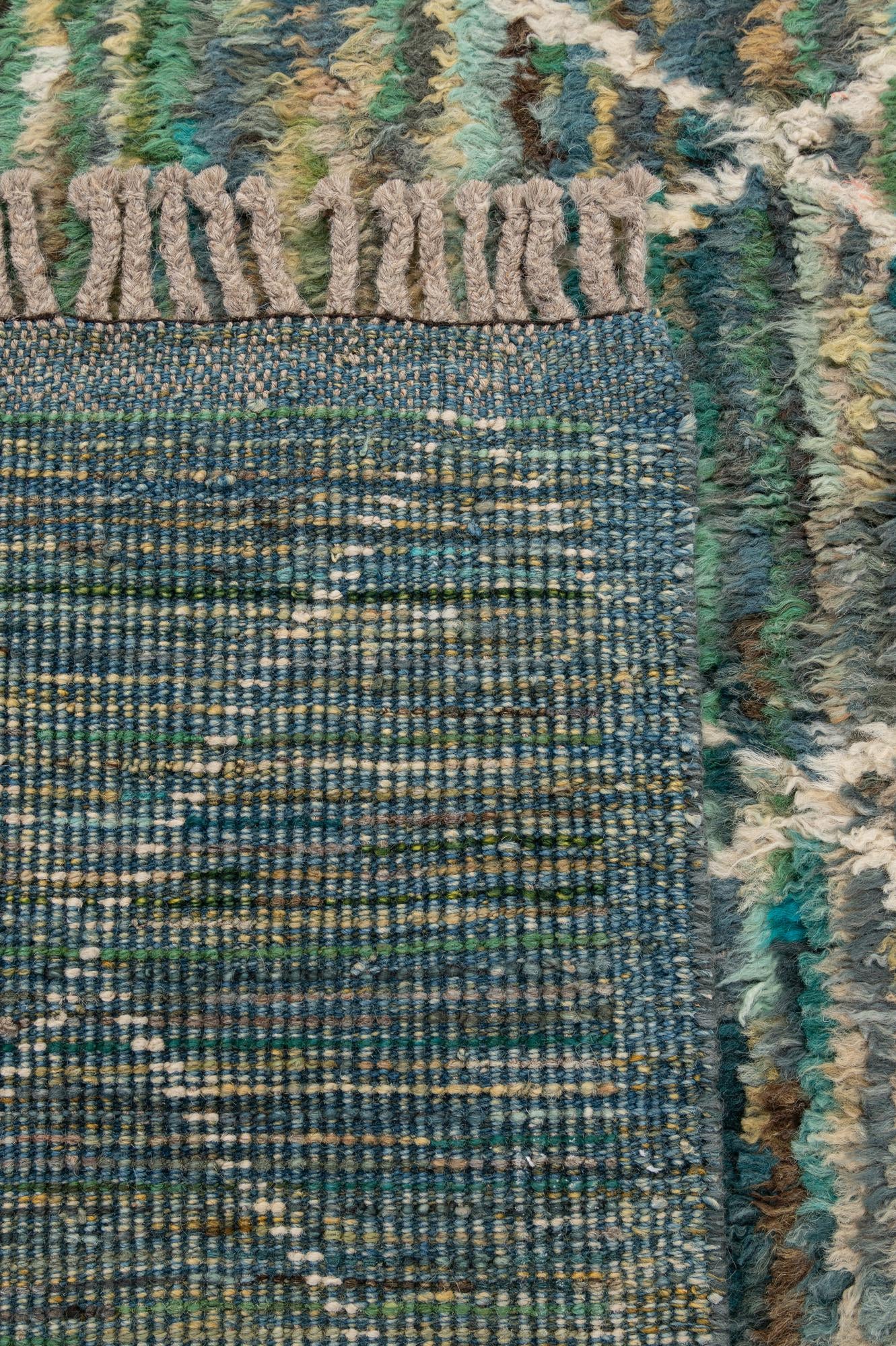5' 1 x 6' 10 Hand Knotted Moroccan Wool Rug