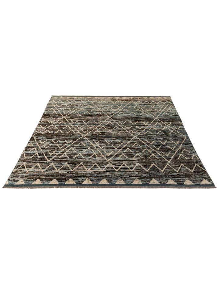 8' 1 x 9' 11 Hand Knotted Moroccan Wool Rug