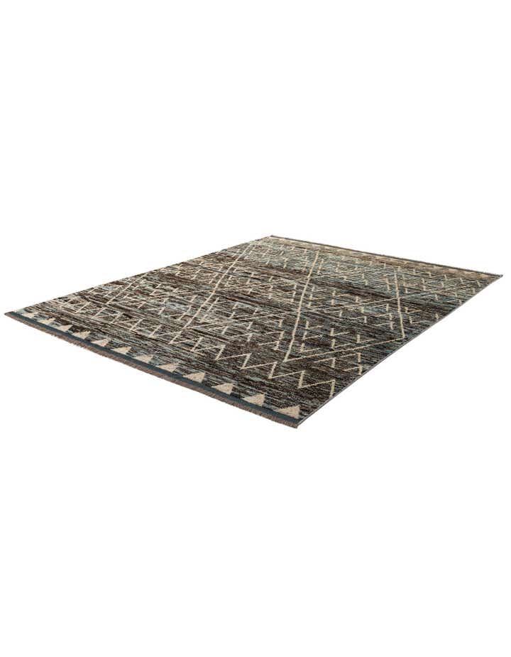 8' 1 x 9' 11 Hand Knotted Moroccan Wool Rug