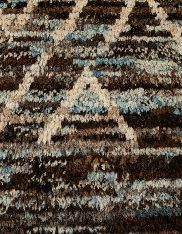Detail image of 8' 1 x 9' 11  Hand Knotted Moroccan Wool Rug