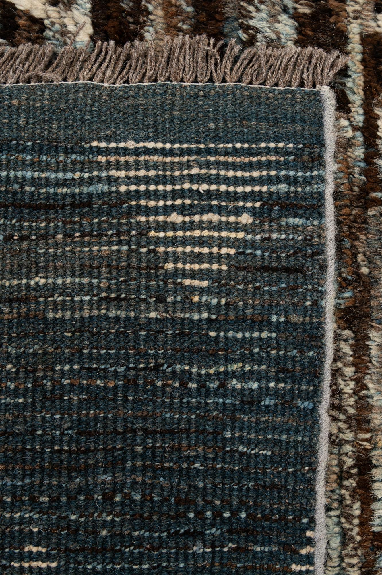 8' 1 x 9' 11 Hand Knotted Moroccan Wool Rug