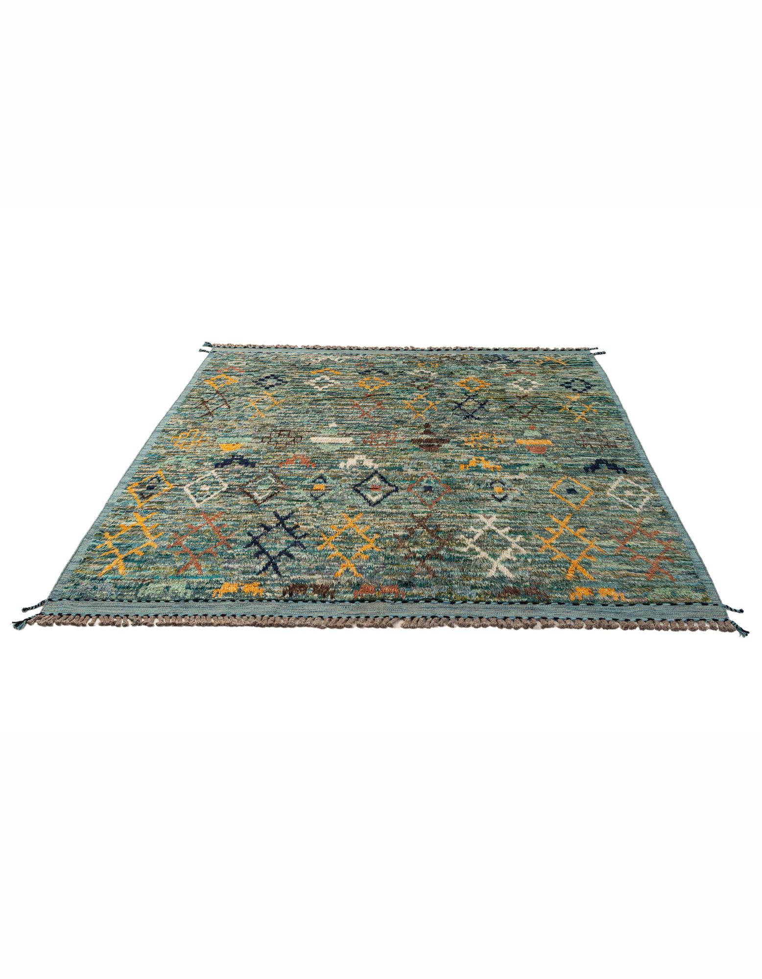270cm x 325cm anudado a mano marroquí Alfombra Lana