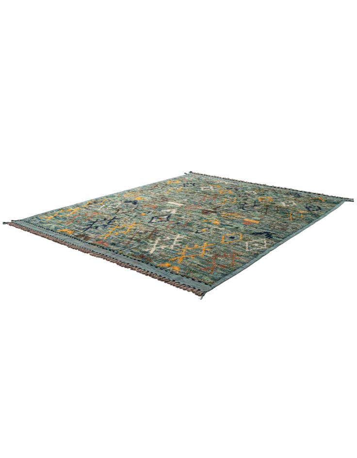 Detail image of 8' 10 x 10' 8  Hand Knotted Moroccan Wool Rug